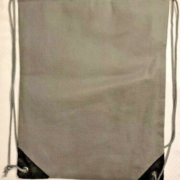 Harley Davidson / Miller High Life Lightweight Gray Tote Bag 15"x12" Drawstrings - Picture 2 of 4